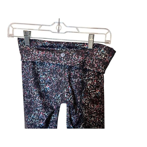 Lululemon Rocky Road Roll Down Wunder Leggings High-Waisted Multicolor Speckled - Picture 4 of 5
